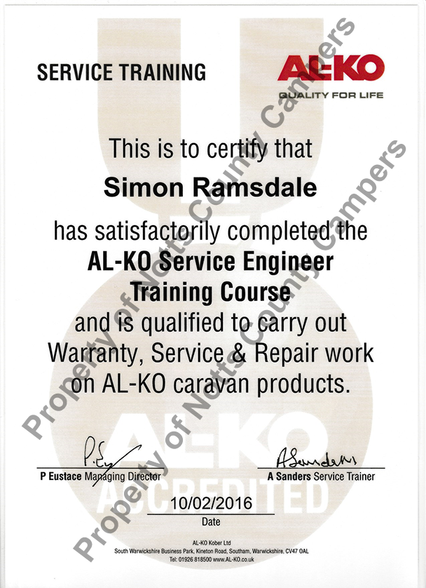 Alko traning certificate